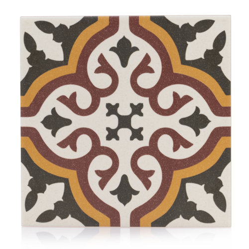 Industry Tile Tradition 8" x 8" Ceramic Spanish Wall & Floor Tile